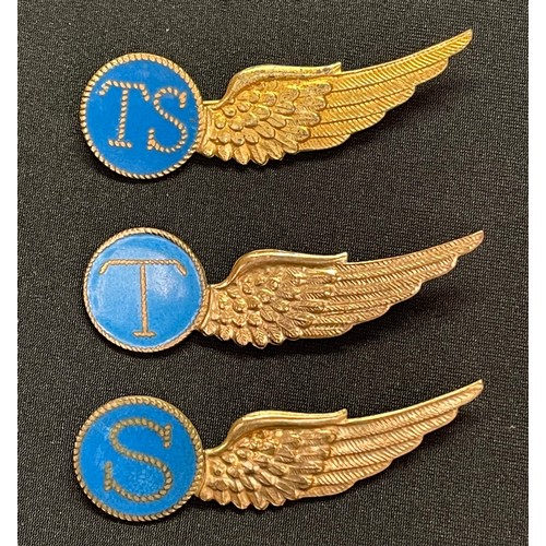 108 - WW2 Dutch Army Aviation Brigade Royal Dutch Air Force wing collection comprising of three British ma... 