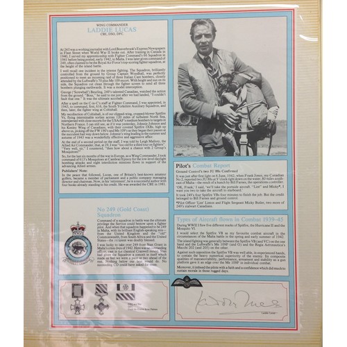 125 - Royal Air Force Fighter Pilot and Bomber Pilot Profile Collection. A limited edition of only 2000 co... 