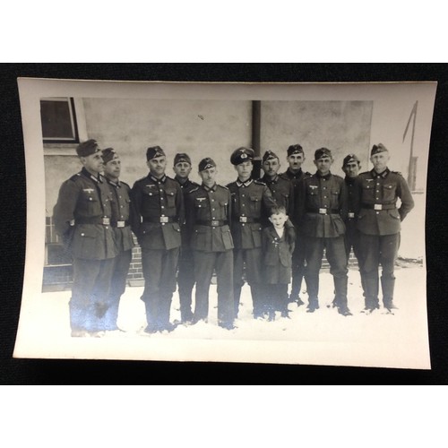 155 - WW2 Third Reich unpublished Heer soldiers photographs comprising of four postcard sized prints, five... 