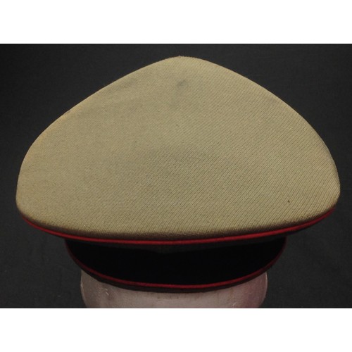 170 - REPRODUCTION Waffen SS OR's/NCO's Schirmmutze Peaked cap with Panzer pink waffenfarbe piping. No ins... 