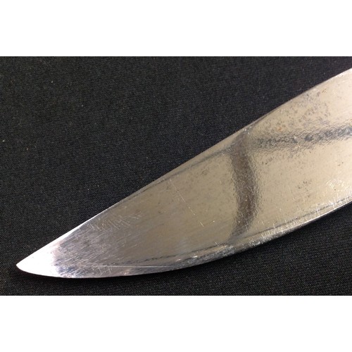 199 - Hunting Knife with single edged blade 130mm long, maker marked 