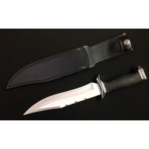 212 - Bowie Knife with  225mm long blade maker marked 