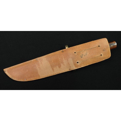 213 - Two knives by Nowill of Sheffield: Bowie Knife with 145mm long blade with etched makers mark 