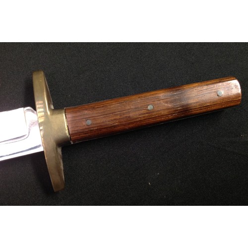 213 - Two knives by Nowill of Sheffield: Bowie Knife with 145mm long blade with etched makers mark 