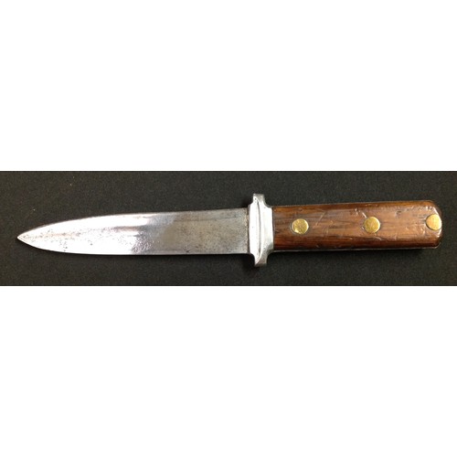 213 - Two knives by Nowill of Sheffield: Bowie Knife with 145mm long blade with etched makers mark 