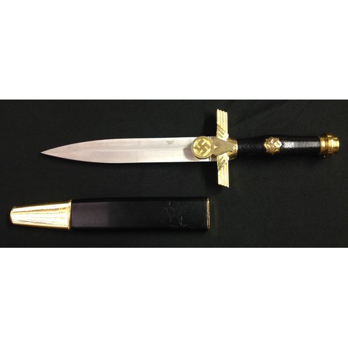 218 - REPRODUCTION Third Reich dagger collection of 4 items to include: Hitler Jugend Knife. Chinese made ... 