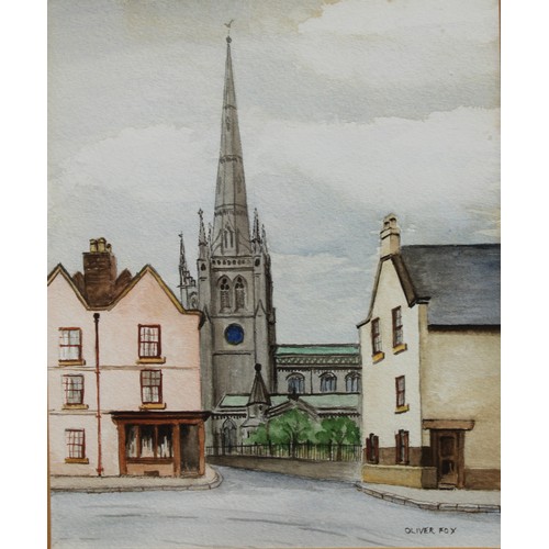 215 - Pictures and Prints - Edward Birkin, Anglesey, signed, watercolour, 15.5cm x 23.5cm; Oliver Fox, a p... 