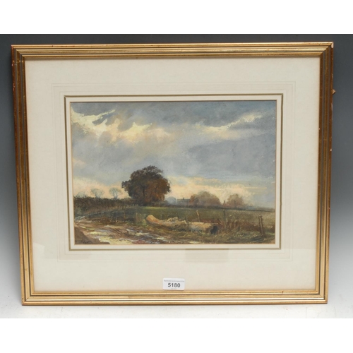 5180 - Robert Read
Evening, Near Weedon Lois
signed, watercolour, 24.5cm x 34cm