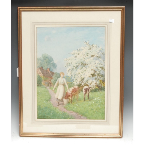 5200 - Joseph Kirkpatrick (1872-1930)
Blossom Time
signed, watercolour, 46cm x 34cm