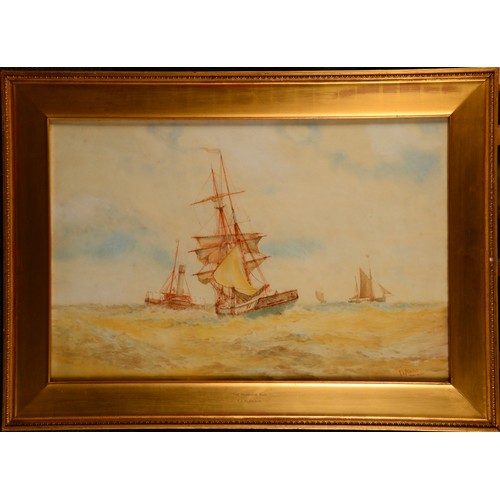 5229 - Frederick James Aldridge (1850-1933)
Towing Out
signed, titled, watercolour, 49cm x 74.5cm