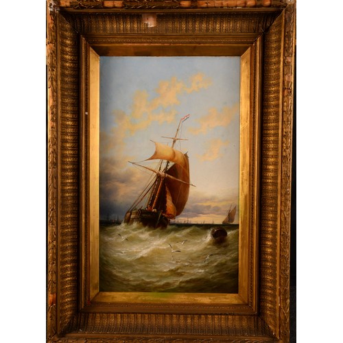 5303 - English School (19th century)
Off the Coast of Essex
signed with initials G.S., titled to verso, oil... 