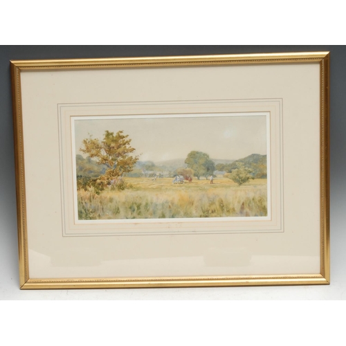 5097 - William Armitage (Derbyshire Artist)
Meadows, at Bakewell
signed, watercolour, 16cm x 30xm