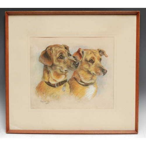 5138 - Marjorie Cox (1915 - 2003)
A pair of Terrier Dogs
signed, dated 1960, pastel, 32cm x 37cm