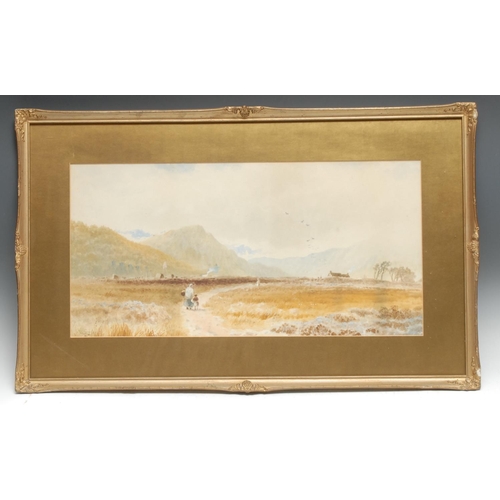 5143 - H Gresley (early 20th century)
Walking Home 
signed, watercolour, 28cm x 57.5cm