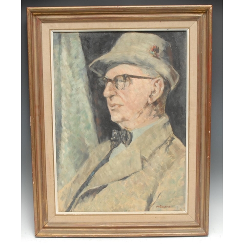 5157 - Moya Cozens
Portrait of Bernard Adams RA ROI
signed, oil on board, 52cm x 37cm