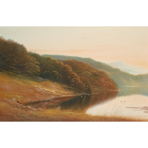 5091 - Andrew Grant Kurtis
Lakeside
signed, oil on canvas, 48cm x 74cm