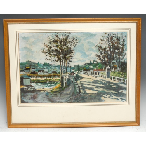 5140 - French Impressionist School
The Village Bridge
oil on board, 27cm x 42cm