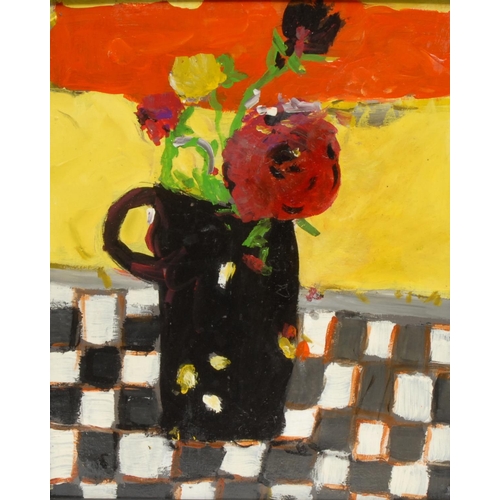 5264 - Modern British
Still Life, Flowers in a Vase
oil on board, 34cm x 29cm;  another