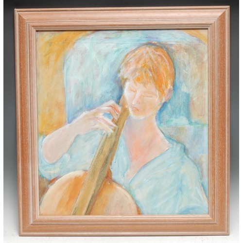 5279 - English School
The Cello Player
signed, dated 94, watercolour, 53cm x 48cm