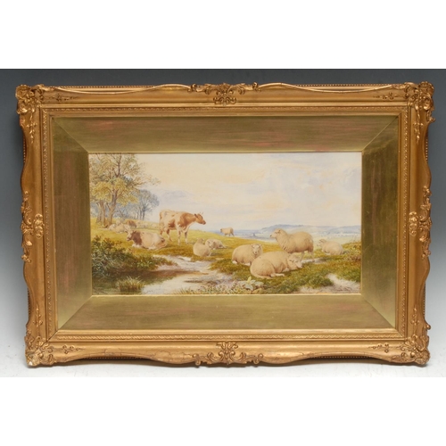 5311 - Frederick (Fred) Williamson (1835-1900)
Cattle and Sheep Resting
signed, dated 1866, watercolour, 20... 