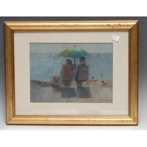 5282 - George Halstead
Figues on a Beach
signed, oil on board, 29cm x 39cm;  others (7)