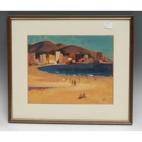 5282 - George Halstead
Figues on a Beach
signed, oil on board, 29cm x 39cm;  others (7)