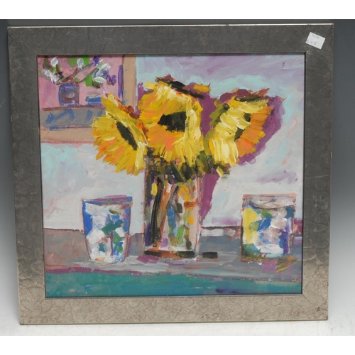 5283 - St Ives School
Still Life, Sunflowers
oil on board, 35cm x 37cm;  others (4)