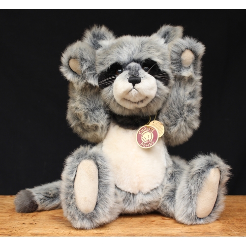 2025 - Charlie Bears CB093845 Reggie the Racoon/teddy bear, from the 2009 Charlie Bears Plush Collection, d... 