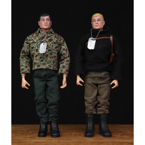 2050 - A 1960's Palitoy Action Man, hard plastic head with black painted hair and blue eyes, hard plastic h... 