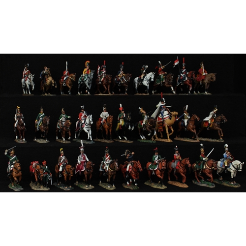 2060 - A collection of Del Prado painted cast metal figures, mostly mounted on horseback, including 1809 Fr... 