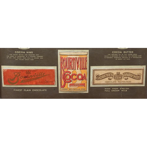 2090 - Advertising, Confectionery and Chocolate - a rare and scarce early 20th century Cadbury rectangular ... 