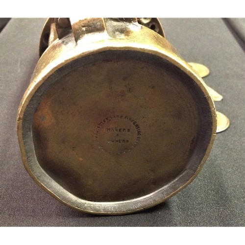 81 - British Miners Davy Lantern. Makers marked 