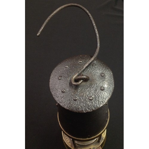 81 - British Miners Davy Lantern. Makers marked 