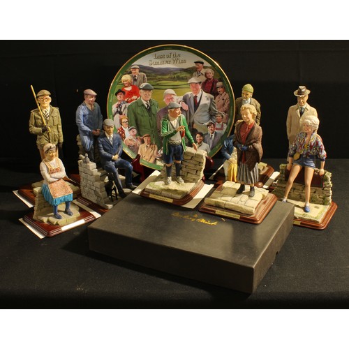 102 - The Last of the Summer Wine, Danbury Mint, a collection of figures, Compo, Clegg, Foggy, Norah Batty... 