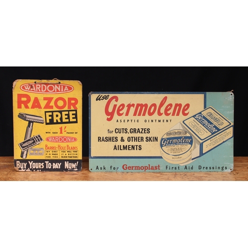 2143 - Advertising - a rounded rectangular shaped wall hanging pictorial tin sign, depicting an open packet... 