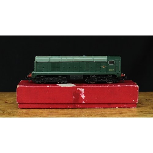 2146 - Hornby Dublo 2-rail 2230 Bo-Bo diesel electric locomotive, No.D8017, boxed with inner cardboard pack... 