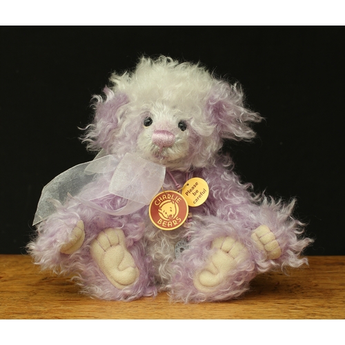 2198 - Charlie Bears CBM145320A Charlie 2014 Mohair Year teddy bear, designed by Isabelle Lee, 30cm high wi... 