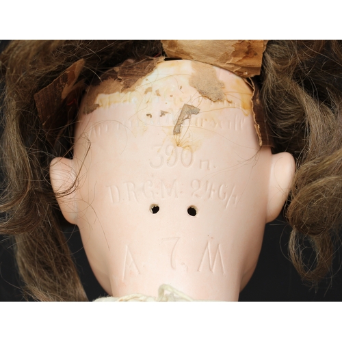 2207 - An Armand & Marseille (Germany) bisque head and ball jointed painted composition bodied doll, weight... 