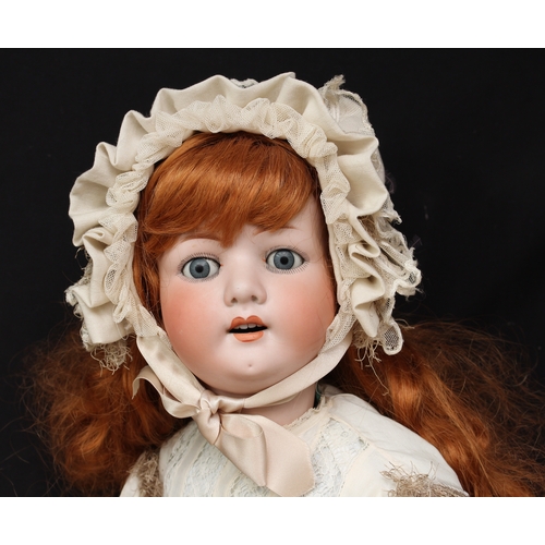 2208 - A large Heubach Koppelsdorf (Germany) bisque head and ball jointed painted composition bodied doll, ... 