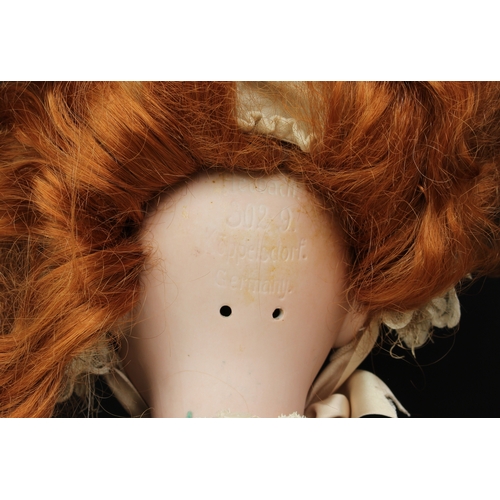 2208 - A large Heubach Koppelsdorf (Germany) bisque head and ball jointed painted composition bodied doll, ... 