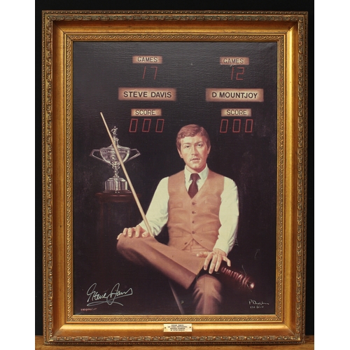 2241 - Sporting Interest - Peter Deighan, by and after, Steve Davis 1981 World Professional Snooker Champio... 