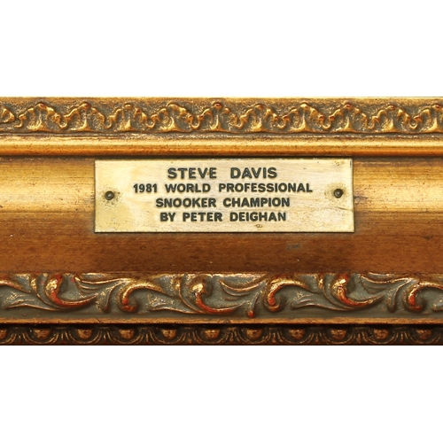 2241 - Sporting Interest - Peter Deighan, by and after, Steve Davis 1981 World Professional Snooker Champio... 