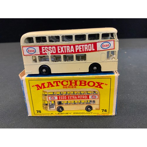 69 - Toys & Juvenalia - a Matchbox Series 74 Daimler bus, boxed; other unboxed and playworn diecast model... 