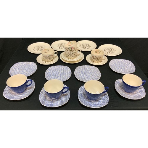 136 - A Midwinter Mexicana pattern part dinner set designed by Jessie Tait;  Alfred Meakin Vogue part tea ... 