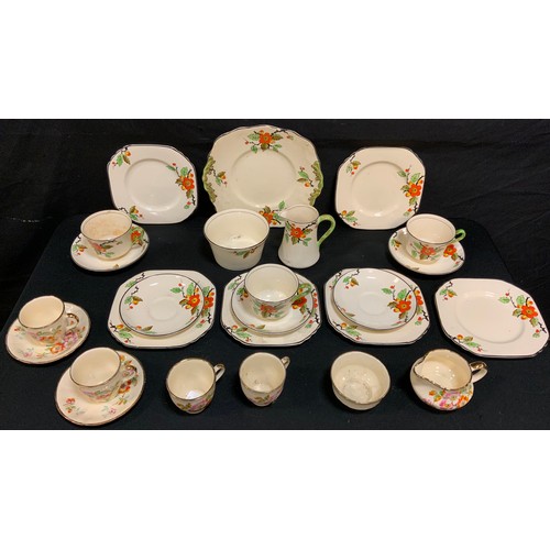 219 - A Thomas Foresters Phoenix ware Blossom pattern part tea set;  others Woods Clovelly; Meakin Trend H... 