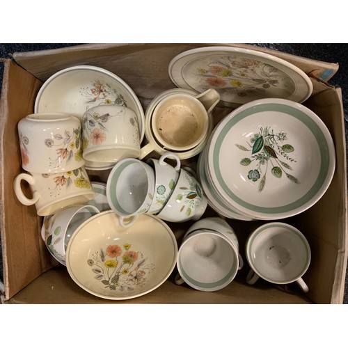 219 - A Thomas Foresters Phoenix ware Blossom pattern part tea set;  others Woods Clovelly; Meakin Trend H... 