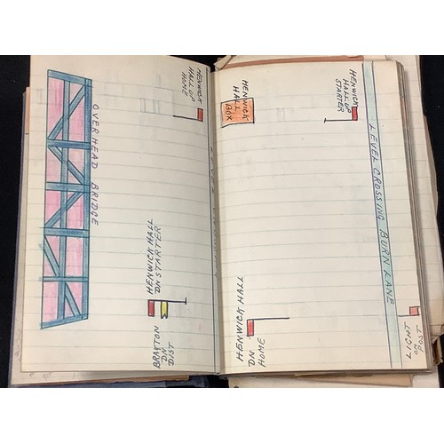 169 - Railways Train Interest - a Train Drivers hand written routes log book, mostly Lincolnshire and York... 