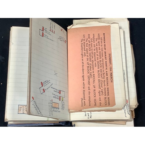 169 - Railways Train Interest - a Train Drivers hand written routes log book, mostly Lincolnshire and York... 