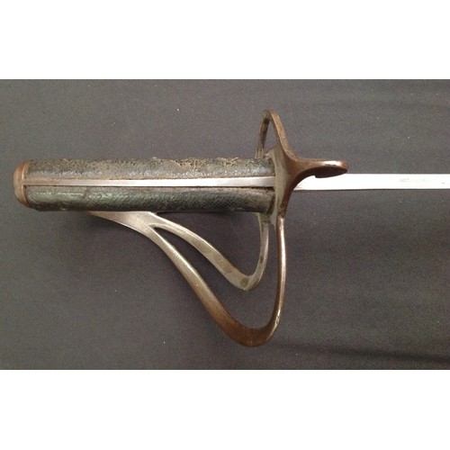 66 - British Crimean War era 1853 Pattern Cavalry Sword with single edged fullered blade 895mm in length.... 