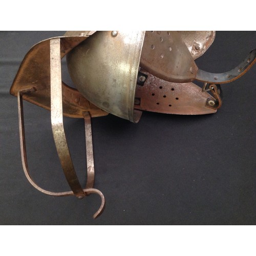 71 - Reproduction English Civil War Lobster Tail Cavalry Helmet. Good quality older reproduction in steel... 